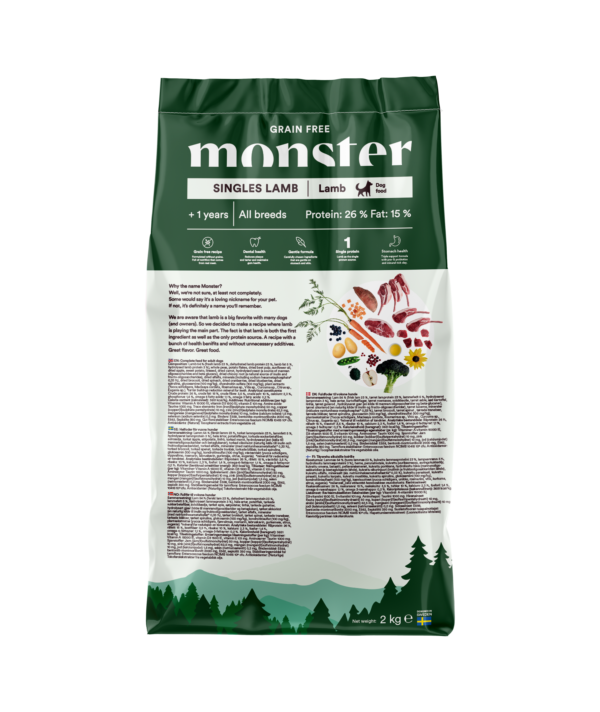 Monster Dog Grain Free Singles Lamb Small Bites 2 kg - Bild 2