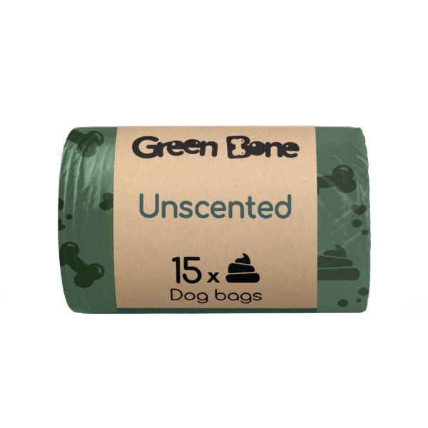 Green Bone hundbajspåsar Unscented 8-pack - Bild 2