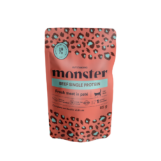 Monster Cat Pouches Adult Beef