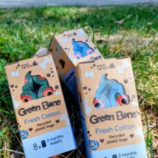 Green Bone hundbajspåsar Fresh Cotton 8-pack